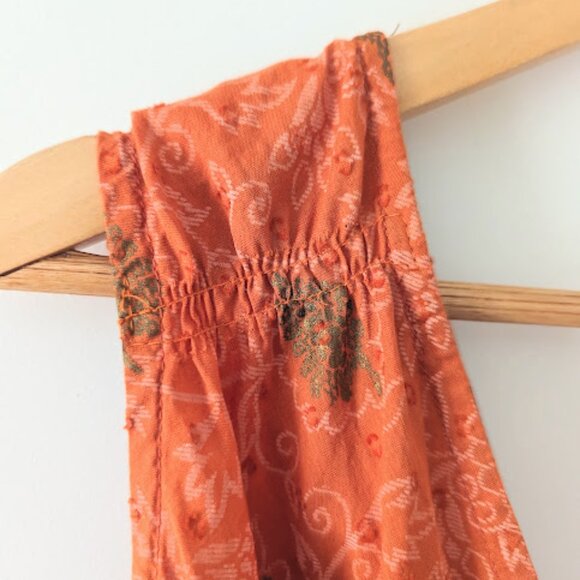 Backwoods 100% Cotton V-Neck Sleevless Tie Waist Cotton Sun Dress - Picture 7 of 15